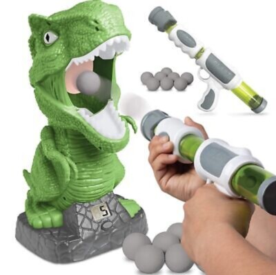 Discovery Kids Hungry T-Rex Feeding Game, Carnival Style Shooting Competition...