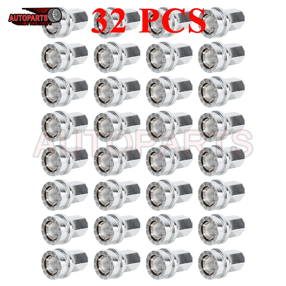 32x Wheel Lug Nuts Steel M14*1.5 For 2017-2024 Ford F- Super Duty HCPZ-1012-B - Изображение 4 из 4
