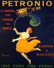 PETRONIO PORT WINE LIGHT AS FEATHER CAPPIELLO 8X10 VINTAGE POSTER REPRO FREE S/H