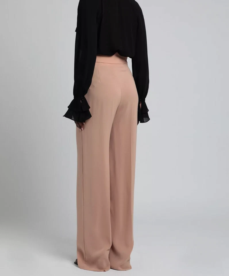 RRP €239 MAX MARA STUDIO Nettare Flared Trousers IT50 US16 UK18 XXL High Waist - Image 2 of 4