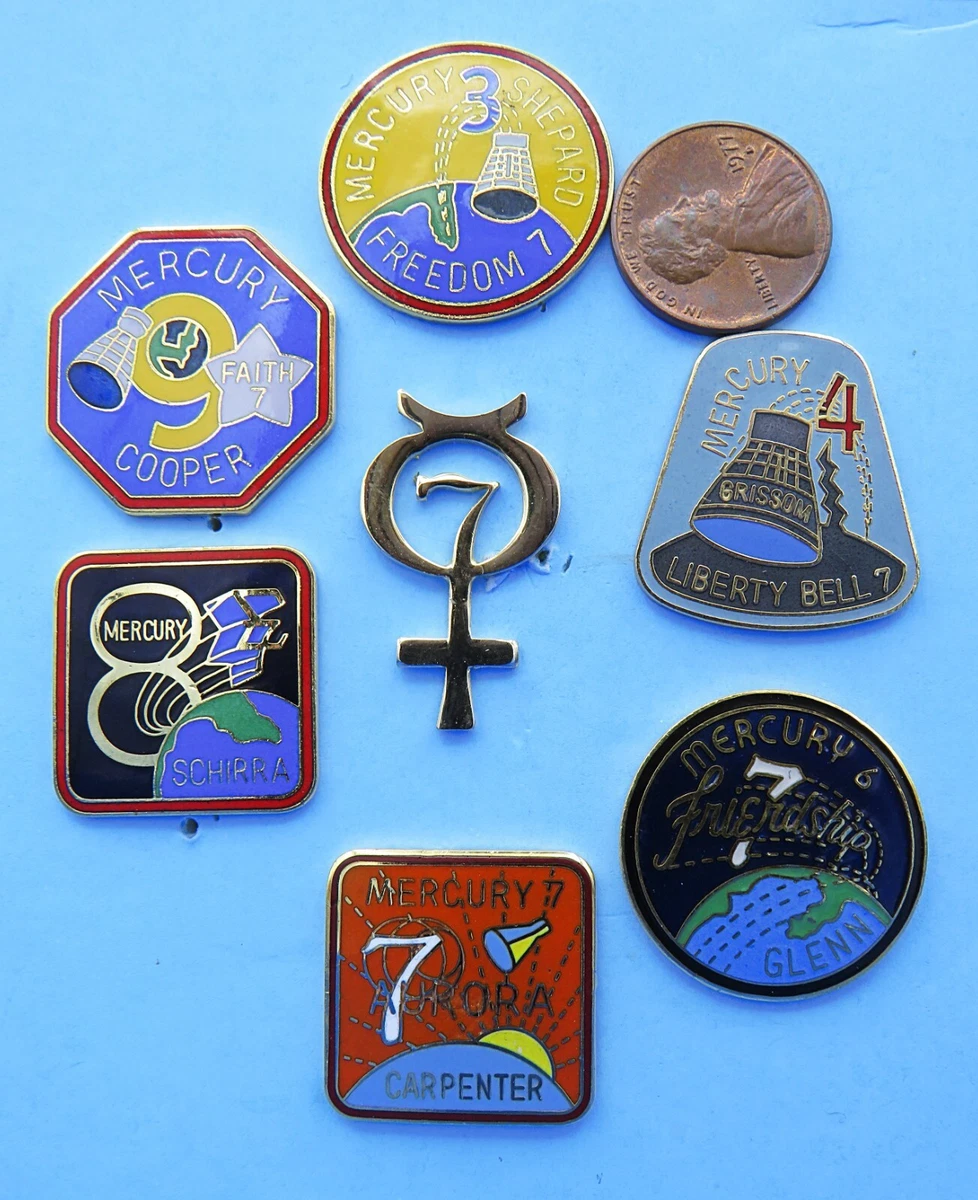 NASA Pin Mercury Exploration Mission Collectibles for sale