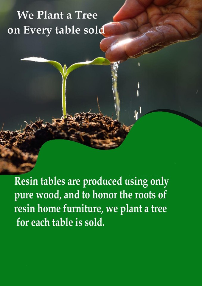 Epoxy Resin Table Top, Acacia Wooden Furniture, Living Room Decor Epoxy