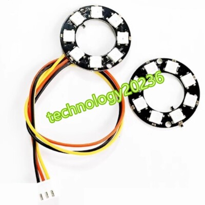 5PC NEU 8bit WS2812 5050 RGB LED intelligent RGB light ring development board#YT