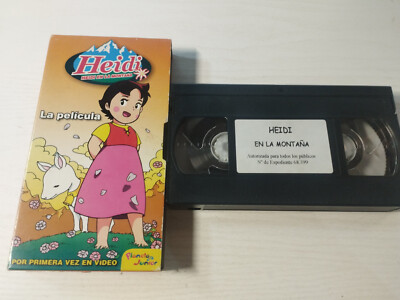 Heidi en la Montaña La Pelicula Serie TV Animacion - VHS Cinta Tape Español