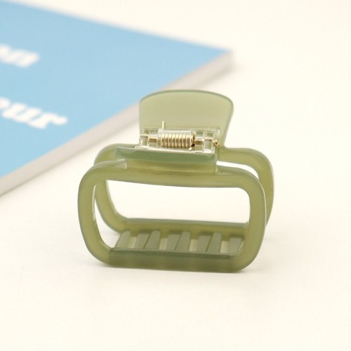 Hair Grab Clip Mini Hair Claw Acetic Acid Square Barrettes Daily - Picture 10 of 19