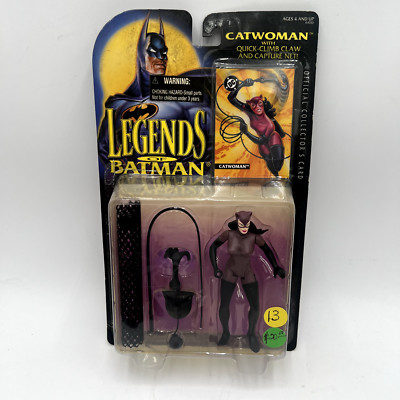 CAT WOMAN Legends Batman Figure w/Claw & Capture Net Vintage 1990s New in Box