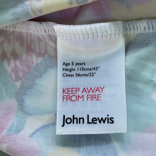 JOHN LEWIS one piece swimsuit kid toddler girl size 4/5 swim fun sun summer EXC - Picture 2 of 5