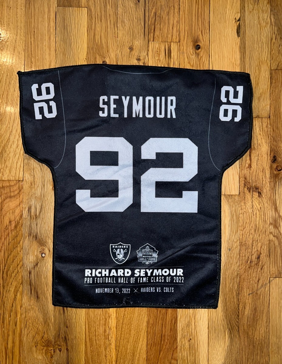 RICHARD SEYMOUR Hall of Fame LAS VEGAS RAIDERS Oakland Rally Towel 11/13  2022