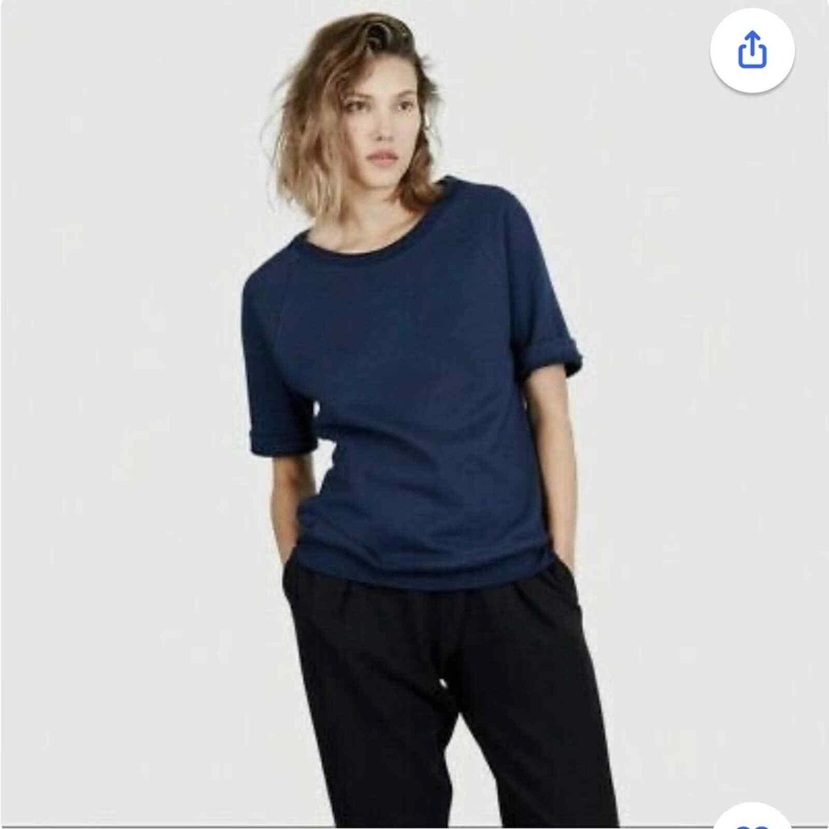 everlane short sleeve sweatshirt