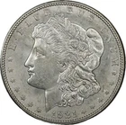 1921-D Morgan Silver Dollar - AU+