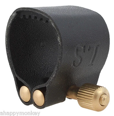 SKY High Quality Alto Saxophone Mouthpiece Ligature and Cap Premium Leather