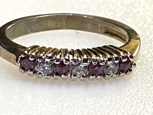 Antique Sterling Silver Rings Gemstones GLM 283g Size L