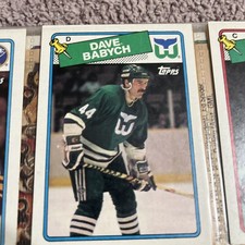1988-89 Topps Hartford  Whalers Hockey Card #164 Dave Babych