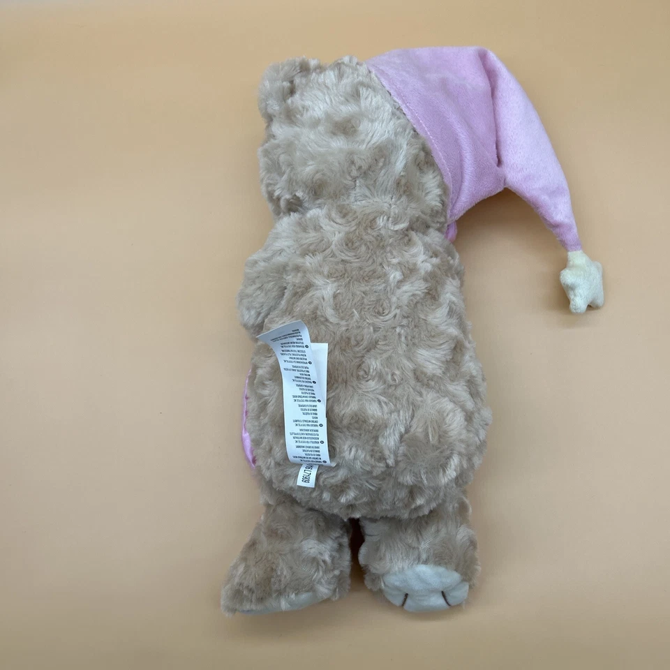 Toys R Us ursinho de pelúcia sonolento para dormir menina 14" segurando cobertor rosa 2017 - Imagem 4 de 4