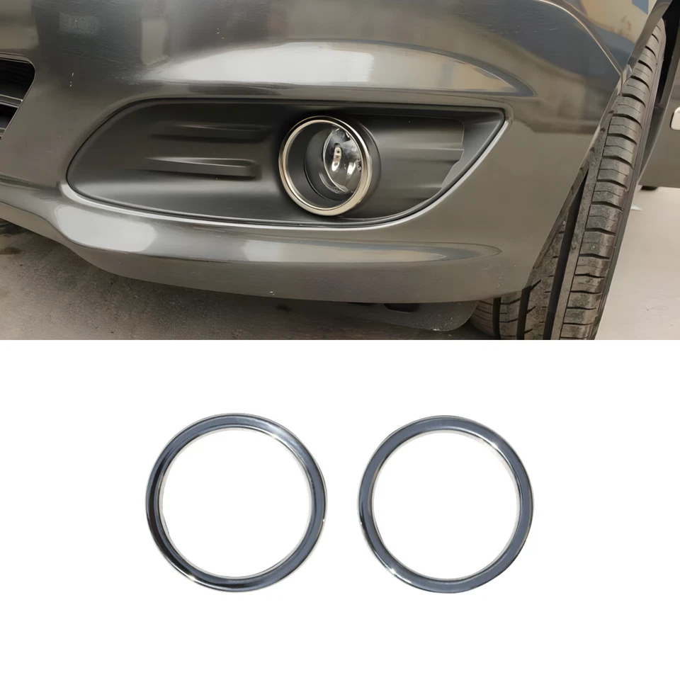 Stainless Steel Chrome Fog Light Cover Fit Ford Tourneo Courier (2014-2017) - Image 2 of 4