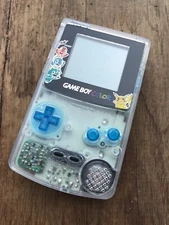 Nintendo GameBoy Color Retro Handheld Console GBC Pikachu Clear