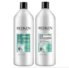 New! Redken Acidic Bonding Curls Shampoo and Conditioner Liter Set