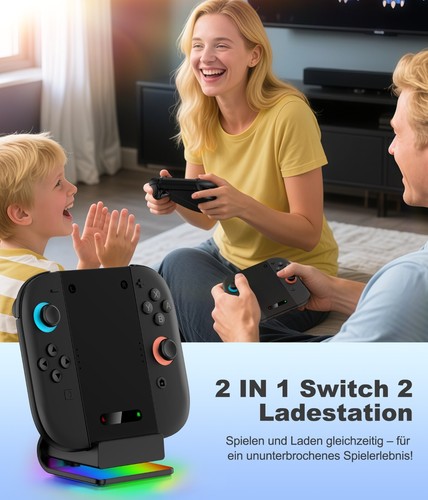 para Nintendo Switch 2 (2025) Joy con Switch 2 Mando Base de Carga con Soporte - Imagen 7 de 8