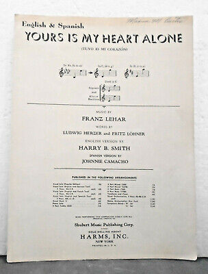 Alone Sheet Music, Heart