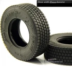 1/14 MICHELIN RC CAR TRUCK 2 PCS 25MM RUBBER TYRE TIRE #7 FOR TRAILER TAMIYA
