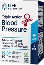 Life Extension Triple Action Blood Pressure Support, Flavonoid, Quercetin 60 Tab