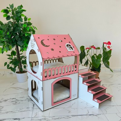 Wooden rabbit,cat,dog house, rabbit house,Modern Cat Furniture,Two storey castle
