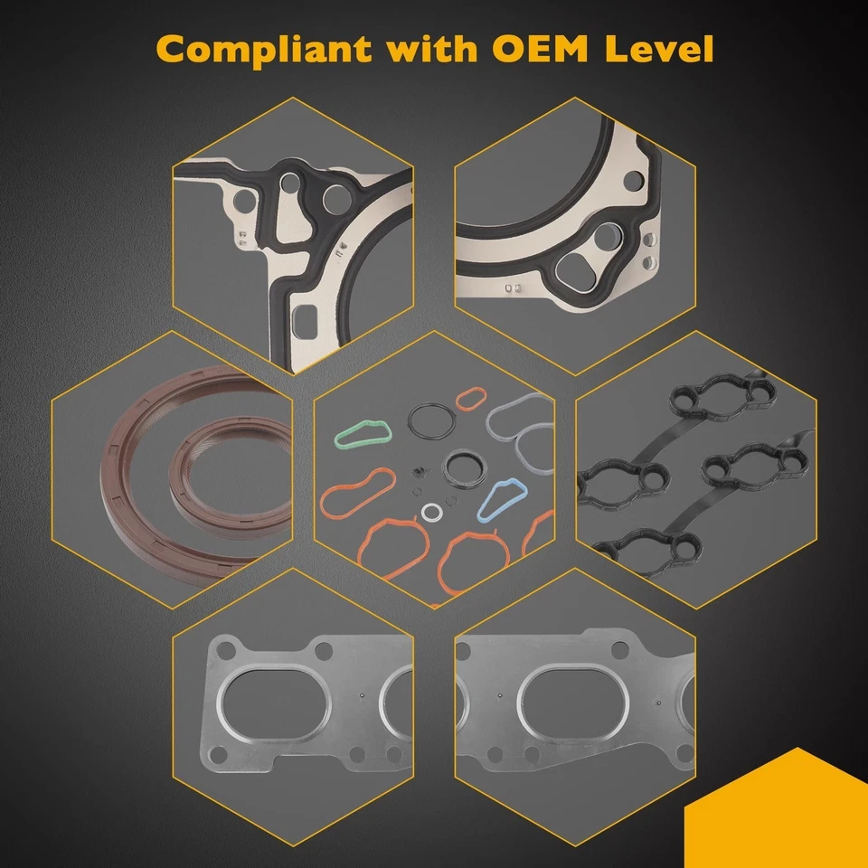 Juego de juntas de culata de 3,3 L para 10-23 Kia Sorento Cadenza Sedona Hyundai Azera Santa Fe Foto 3 de 4