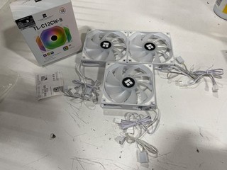 Thermalright Confezione 3 Ventole CPU TL C12CW S 120mm Bianco ARGB Case Ventola di Raffreddamento