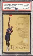 1998 SKYBOX MOLTEN METAL FUSION TITANIUM #9F JUWAN HOWARD PSA 8