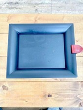 Hermes Lack Holz Tablett dunkelgrau Holz Aschenbecher Vide Poche 19 x 23 cm...