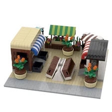 Compatible Modular Building Market Stall for City Building Toys 1603
