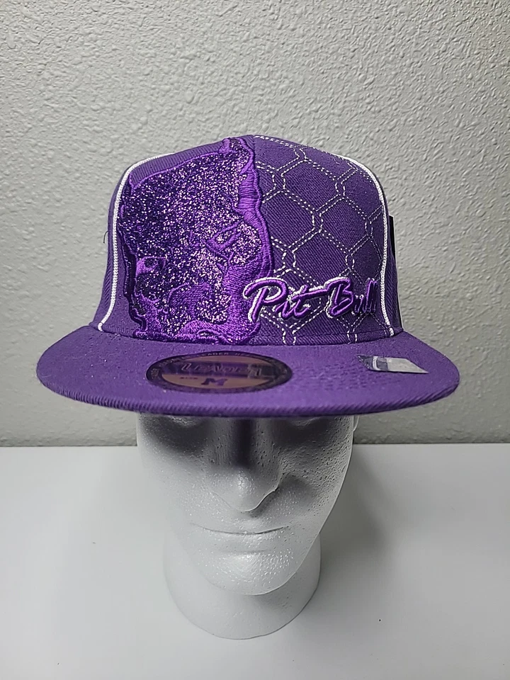 Gorra plana Pit Bull Leader púrpura talla mediana bordada  Foto 2 de 4
