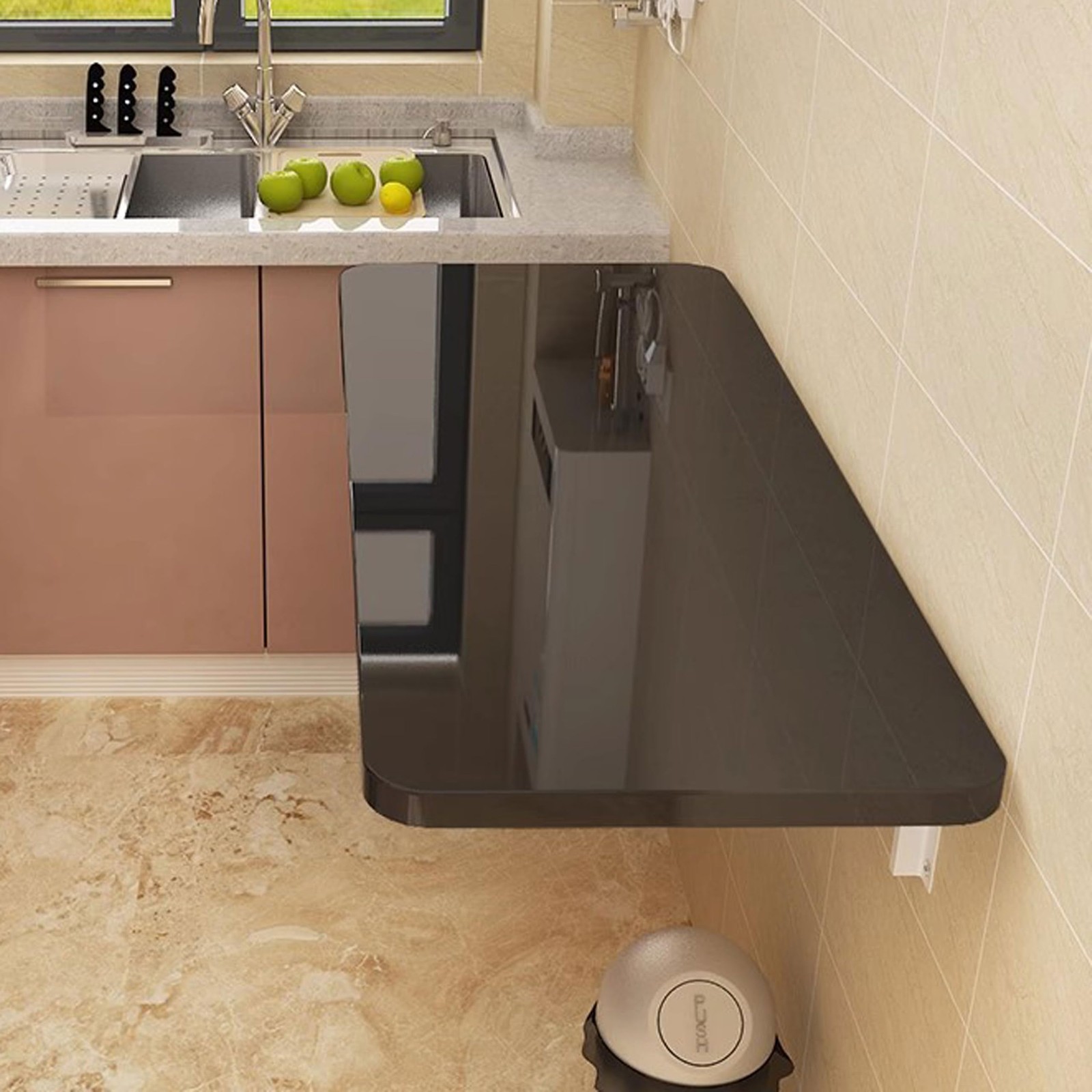 Wall Mounted Folding Table,floating desk for wall,folding wall desks for smal...