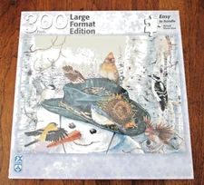 F. X. Schmid 300 Pc. Puzzle Large Format Edition Sunflower Snowman Christmas NEW