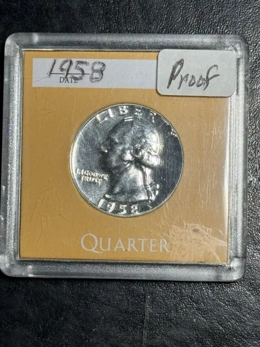 1958 proof washington quarter