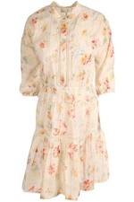 ZIMMERMANN WHITE COTTON MINI DRESS 0 UK 8