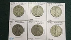Average Circulated Walking Liberty halves lot