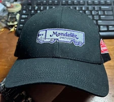 Mondelez Trucking Nabisco Fahrenheit  Adjustable Black Trucker Cap Hat #K