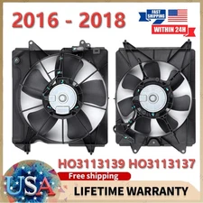 1 Set AC Condenser Radiator Cooling Fan OnIy For 2016 2017 2018 Honda HR-V 1.8L