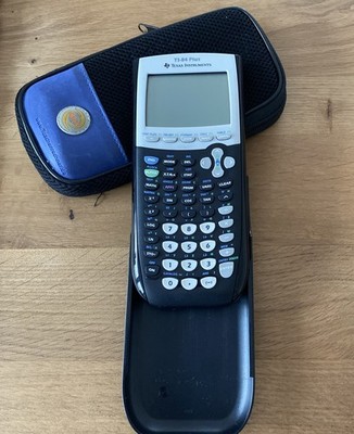 TI-84 Plus Grafik-Taschenrechner Texas Instruments mit Hülle und Gravur
