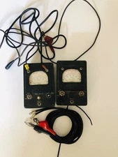 Lot of 2 Vintage Bell System KS-8455 L2 Meghometer Meters with Leads KS 8455 L2