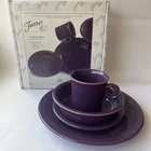 Homer Laughlin Fiesta Ware 4 Piece Place Setting Mulberry Purple 831 343 in Box