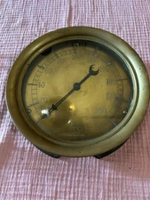 Vintage U S Gauge Company Brass Pressure Gauge Pat. 1906