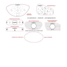 Long Shot Impact Tape Labels for Putters, OS Irons, OS Woods 36 labels for $5.97