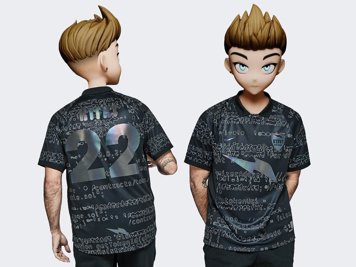 RTFKT x Nike Footballverse Jersey — Large DS Authentic Rare RTFKT x Nike Footballverse Jersey — Large DS Authentic Rare