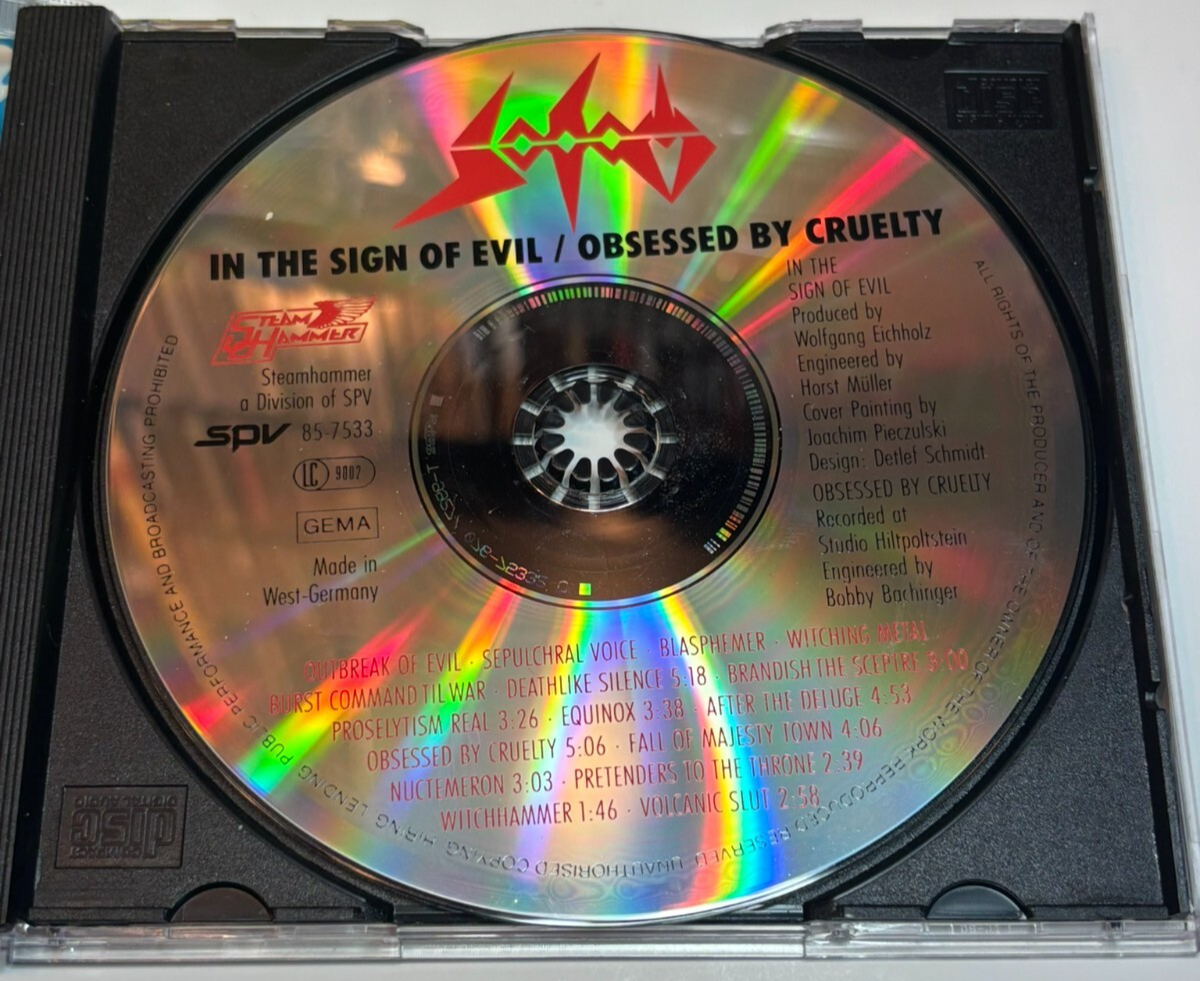 Sodom – In The Sign Of Evil / Obsessed By Cruelty - CD | eBay
