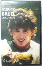 PATRICK BRUEL - RARE VIDÉO CASSETTE VHS "EN CONCERT OLYMPIA 87"