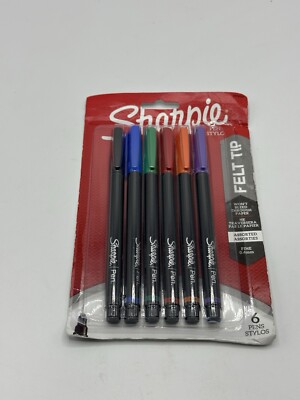 Sharpie Felt Tip Pens, Fine Point Assorted Colors, Count