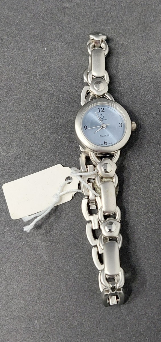 Vintage Calvin Hill Porcelain Trinket Box With Quartz Watch  display picture 3