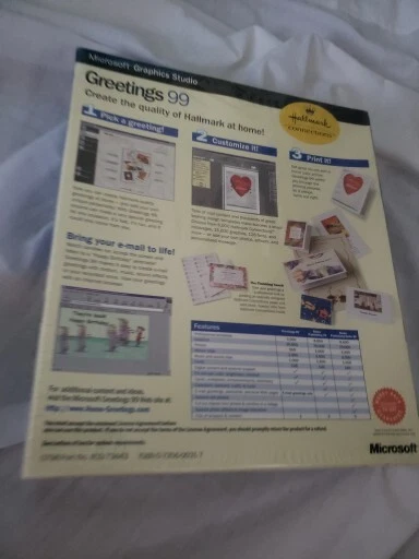 Microsoft Graphics Studio Greetings 99 New And Factory Sealed From 1998 Rare - Image 2 of 4